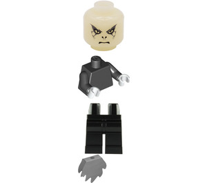 LEGO Voldemort Minihahmo Pimeässä hehkuva pää, Vaalea kivenharmaa viitta