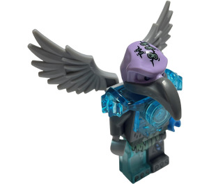 LEGO Vornon - Trans-Licht Blauw Pantser Minifiguur