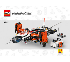 LEGO VTOL Heavy Cargo Spaceship LT81 42181 Instructions