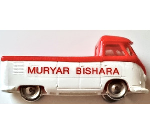 LEGO VW Pickup Truck with White Base and "MURYAR BISHARA"