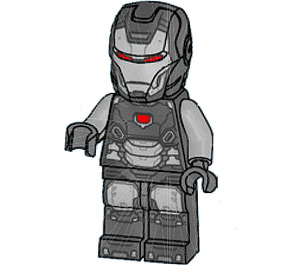 LEGO War Machine с Pearl Dark Сив и Medium Stone Сив Броня Минифигурка