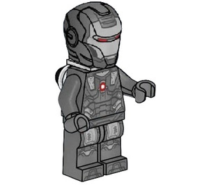 LEGO War Machine with Pearl Dark Gray and Silver Armor with Neck Bracket Minifigure