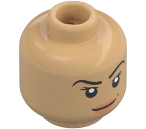 LEGO Warm bruin Echo Minifiguur Hoofd (Verzonken solide nop) (3274 / 104116)