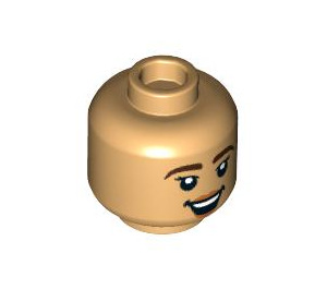 LEGO Bronzage chaud Diriger avec Smile (Goujon solide encastré) (3626 / 101041)