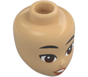 LEGO Warm Tan Liann with Smile Minidoll Head (92198 / 105945)