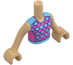 LEGO Warm Tan Luna (41751) Friends Torso (73141 / 92456)