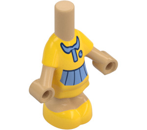 LEGO Warm Tan Micro Body with Layered Skirt with Blue (101175)