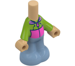 LEGO Warm Tan Micro Body with Trousers with Peter Lime Top (101305)