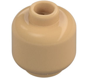 LEGO Warm Tan Minifigure Head (Recessed Solid Stud) (3274 / 3626)