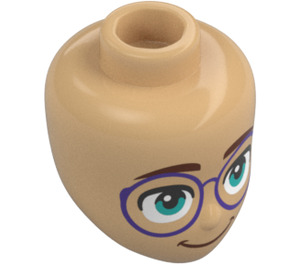 LEGO Warm Tan Olly Head (92198 / 107120)