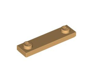 LEGO Warm Tan Plate 1 x 4 with Two Studs with Groove (41740)