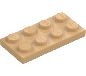 LEGO Warm bruin Plaat 2 x 4 (3020)