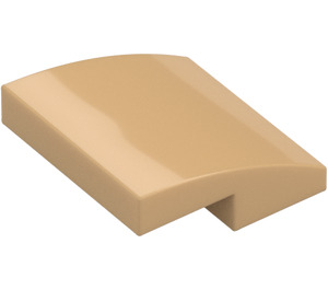 LEGO Warm Tan Slope 2 x 2 Curved (15068)