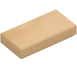 LEGO Varm beige Tile 1 x 2 med Rille (3069 / 30070)