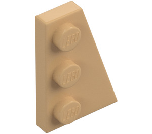 LEGO Warm Tan Wedge Plate 2 x 3 Wing Right  (43722)