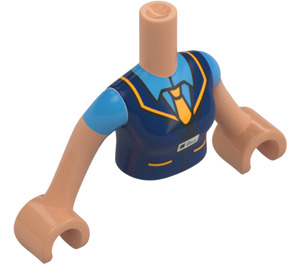 LEGO Warme Bräune Zoe Friends Torso (73152 / 92456)