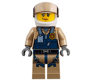 LEGO Water Plane Pilot with Badge Minifigure