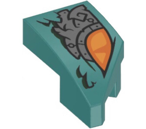 LEGO Wedge 1 x 2 Left with Nine-Headed Beast Eye (29120)