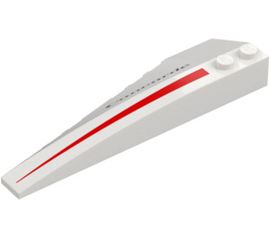 LEGO Wedge 10 x 3 x 1 Double Rounded Right with Red Stripe and "Concorde" (50956 / 103909)