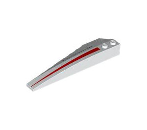 LEGO Wedge 10 x 3 x 1 Double Rounded Right with Red Stripe and "Concorde" (50956 / 103909)