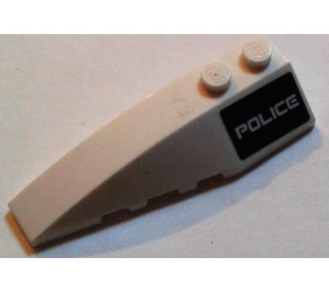 LEGO Wig 2 x 6 Dubbele Links met 'Politie' aan Zwart Sticker (41748)