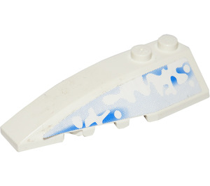 LEGO Wedge 2 x 6 Double Left with Snow and Ice Sticker (41748)