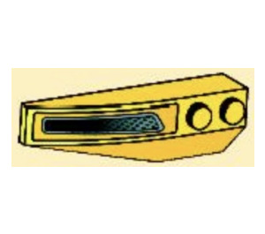 LEGO Wedge 2 x 6 Double Left with Vent 8166 Sticker (41748)
