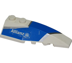 LEGO Wedge 2 x 6 Double Right with Blue & Silver Wraparound with 'Allianz' Sticker (41747)