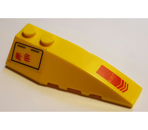 LEGO Wig 2 x 6 Dubbele Rechtsaf met 'EJECT' Sticker (41747)