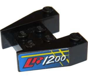 LEGO Wig 3 x 4 met 'LR1200' Sticker zonder nop-inkepingen (2399)