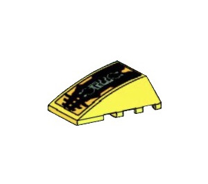 LEGO Wedge 4 x 4 Triple Curved without Studs with '7721' and Circuitry Sticker (47753)