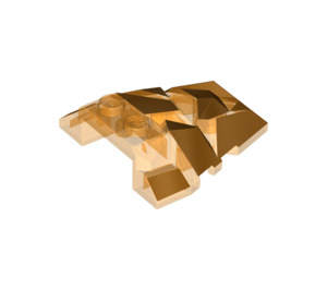 LEGO Wig 4 x 4 met Jagged Angles met Gold Surface (28625 / 45843)