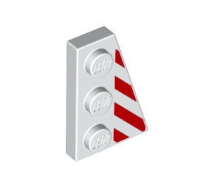 LEGO Keil Platte 2 x 3 Flügel Recht  mit Buzz Lightyear rot Streifen (43722 / 77781)