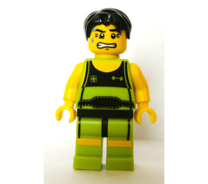 LEGO Weightlifter Figurine