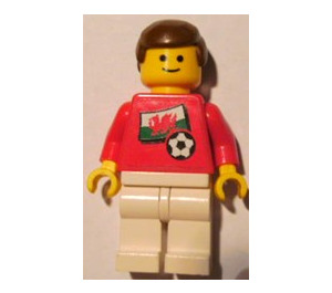 LEGO Welsh Football Player with Standard Grin with Stickers Minifigure