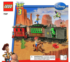 LEGO Western Train Chase Set 7597 Instructions