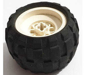 LEGO Wheel 43.2 x 28 Balloon Small with ' ' Shaped Axle Hole with Tyre 43.2 x 28 Balloon Small (6580)