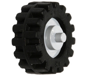 LEGO Wheel Centre with Stub Axles with Tire with Offset Tread with Band Around Center of Tread