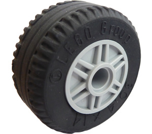 LEGO Wheel Rim Ø18 x 14 with Pin Hole with Tire Ø30.4 x 14 (Thick Rubber) (55981)