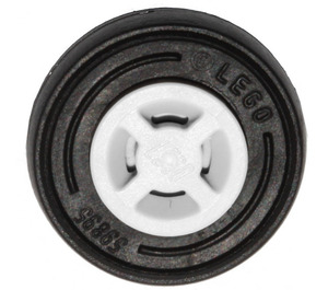 LEGO Wheel Rim Ø8 x 6.4 with Side Notch with Tire 14mm D. x 4mm