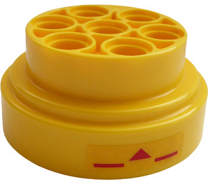LEGO Wheel Rim with Naboo Lines and Triangle Design (Both Sides) Sticker Ø31.4 x 16 (60208)