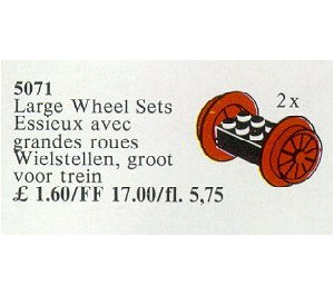 LEGO Wheel Sets Large, Red Set 5071