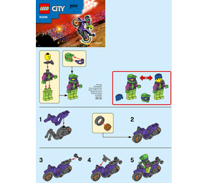 LEGO Wheelie Stunt Bike 60296 Instrukce