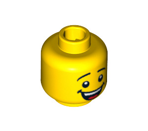 LEGO 'Where are my pants?' Guy Minifigure Hoofd (Veiligheids Stud) (3626 / 15907)
