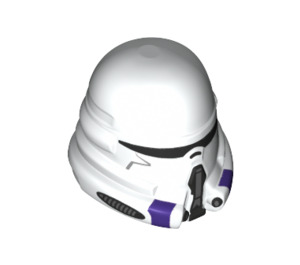 LEGO White 187th Legion Clone Commander Helmet (1554)