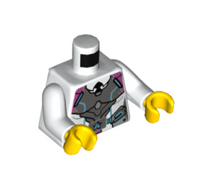 LEGO Wit Agent caila Phoenix Minifig Torso (973 / 76382)