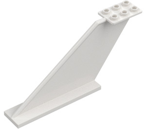 LEGO White Aircraft Tail 12 x 2 x 5 (18988 / 87614)