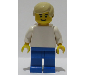 LEGO hvid og Blå Team Player 2 Minifigur