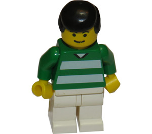 LEGO White and Green Team Player with Number 11 on Back