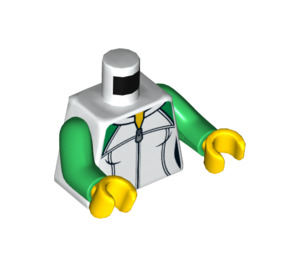 LEGO hvid Angler Kvinde Minifig Torso (973 / 76382)